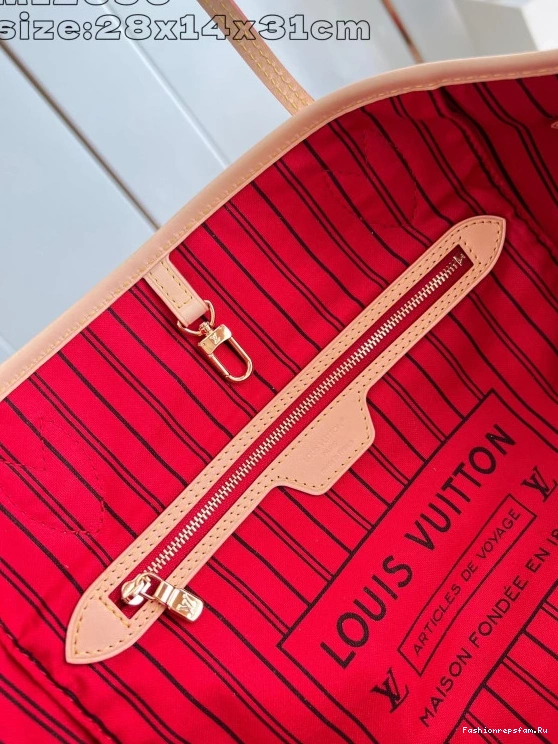 FS CHEAP Neverfull Louis Out Bandoulière MM-31*28*14cm Vuitton Inside 0720